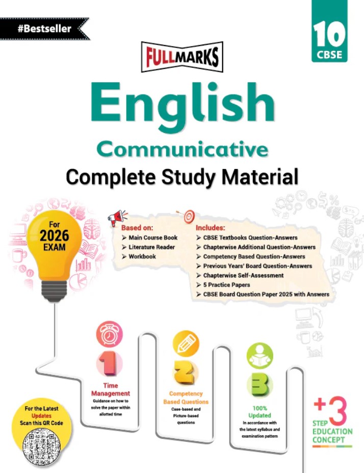 Full Marks English Communicative Complete Study Material Class 10 | Based on Main Course Book, Literature Reader, Workbook